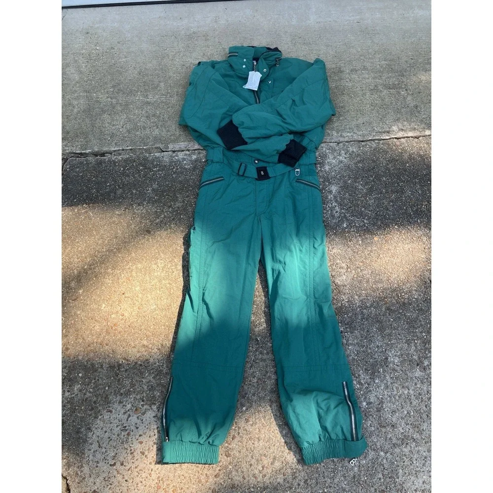 Bogner Ski Suit Men 40 Blue One Piece Snowsuit Germany Dog Sledding Vintage NWT